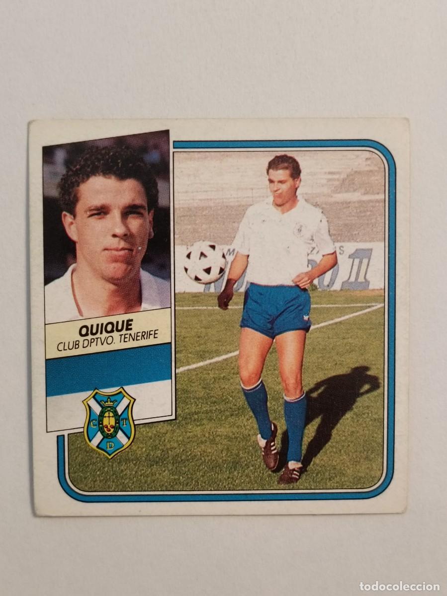 Cromos de F&uacute;tbol: QUIQUE C.D. TENERIFE LIGA 89/90 ESTE
