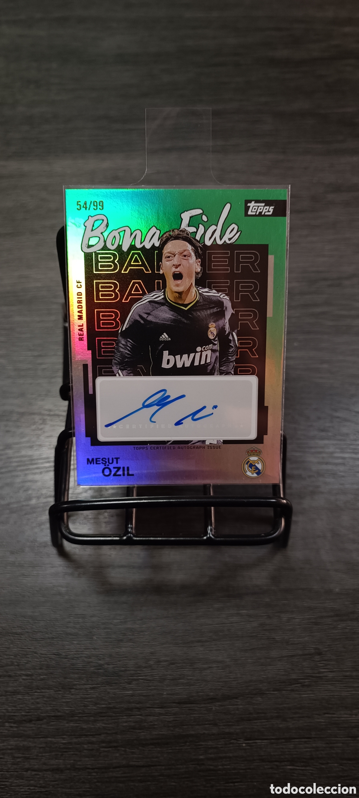 Cromos de F&uacute;tbol: Topps Auto On Card &Ouml;zil /99