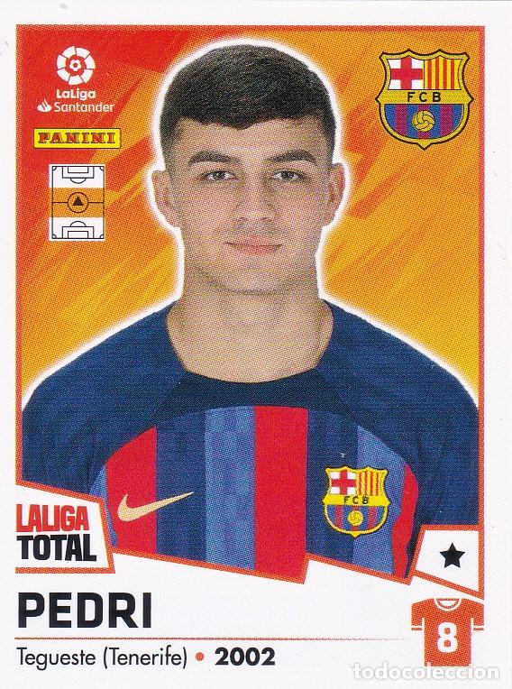 Cromos de F&uacute;tbol: LALIGA TOTAL 2022-23 * PEDRI N&ordm; 82 DEL BARCELONA * NUEVO DE SOBRE (A-8)