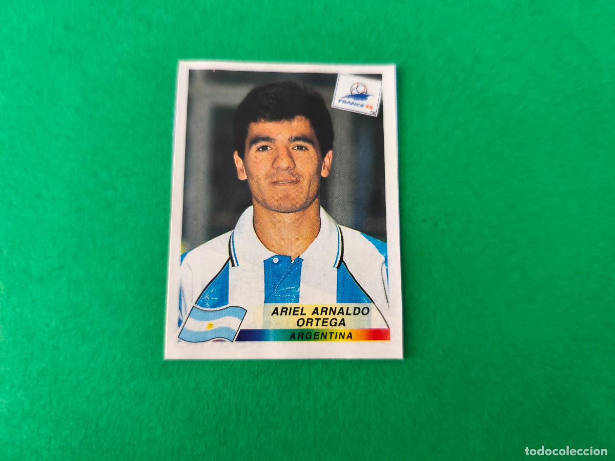 Cromos de F&uacute;tbol: CROMO FUTBOL ARIEL ARNALDO ORTEGA ARGENTINA RECORTADO N&ordm; 511 MUNDIAL FRANCIA 1998 PANINI
