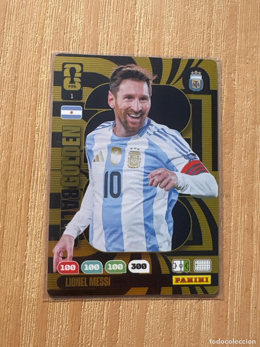 Cromos de F&uacute;tbol: 17. CROMO PANINI FIFA WORLD CUP 2026 GOLDEN BALLER BAL&Oacute;N ORO LIONEL MESSI N 1 (c&oacute;digo sin activar )