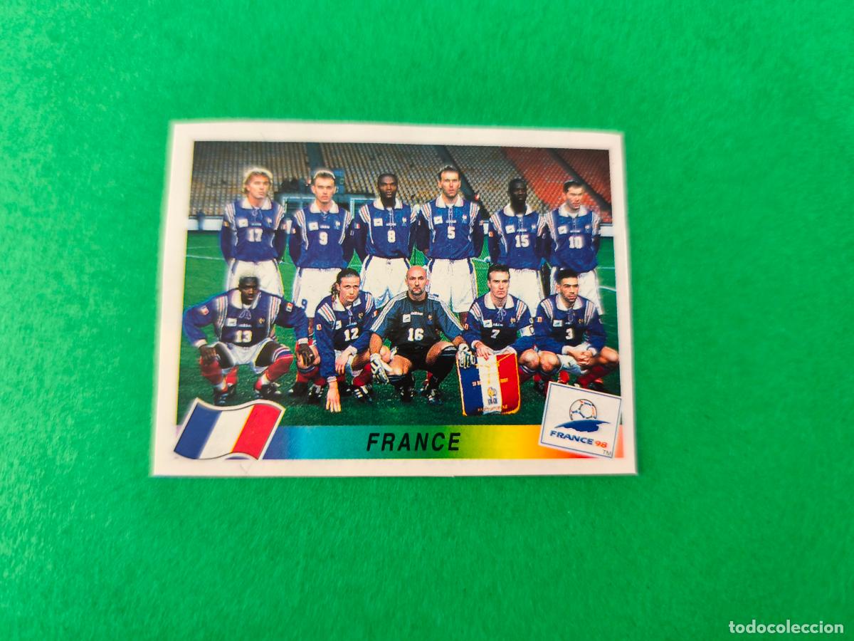 Cromos de F&uacute;tbol: CROMO FUTBOL SELECCION FRANCIA RECORTADO N&ordm; 85 MUNDIAL FRANCIA 1998 PANINI