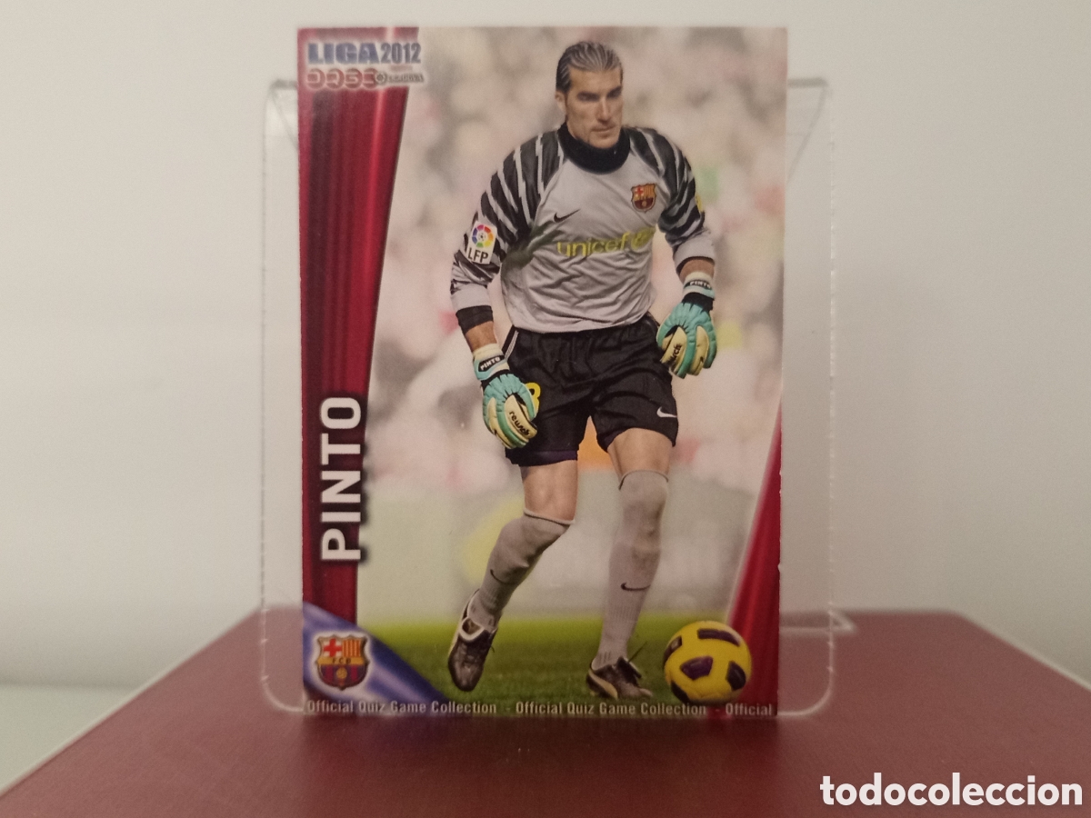 Cromos de Futebol: ❇️ CROMO ⚽ PINTO BARCELONA 5 FICHAS LIGA QUIZ 11 12 2011 2012 MUNDICROMO ❇️
