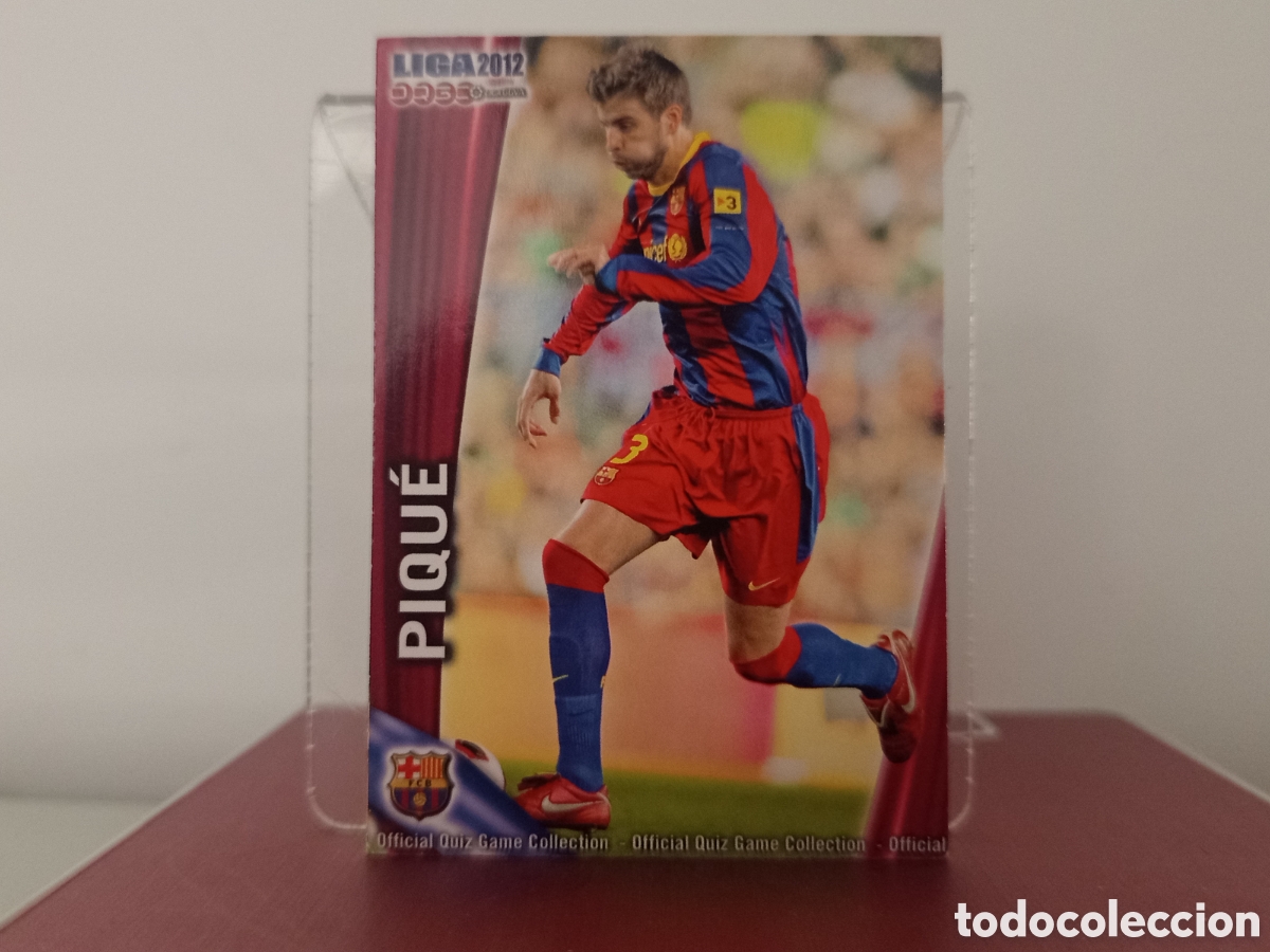 Cromos de Futebol: ❇️ CROMO ⚽ PIQUE BARCELONA 8 FICHAS LIGA QUIZ 11 12 2011 2012 MUNDICROMO ❇️