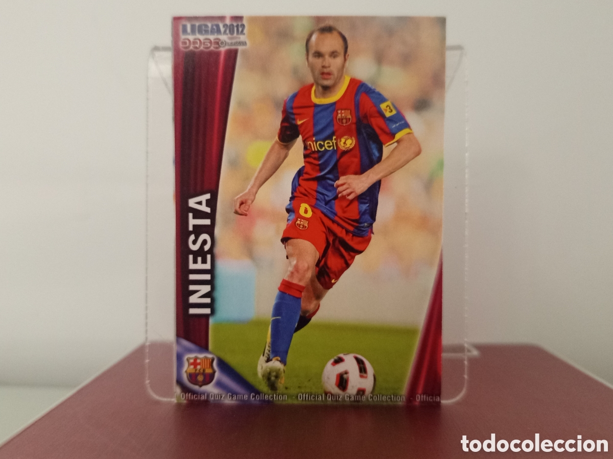 Cromos de F&uacute;tbol: ❇️ CROMO ⚽ INIESTA BARCELONA 17 FICHAS LIGA QUIZ 11 12 2011 2012 MUNDICROMO ❇️