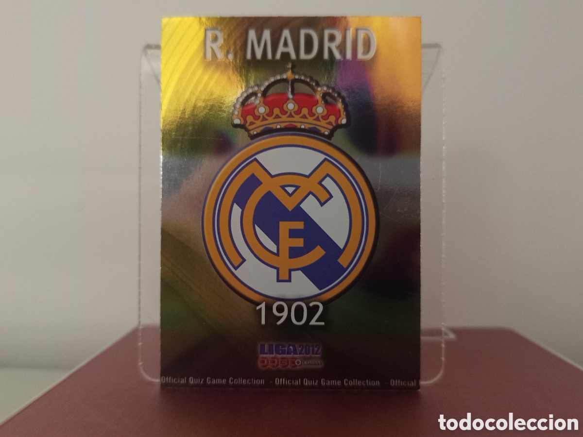 Cromos de F&uacute;tbol: ❇️ CROMO ⚽ ESCUDO REAL MADRID 28 FICHAS LIGA QUIZ 11 12 2011 2012 MUNDICROMO ❇️