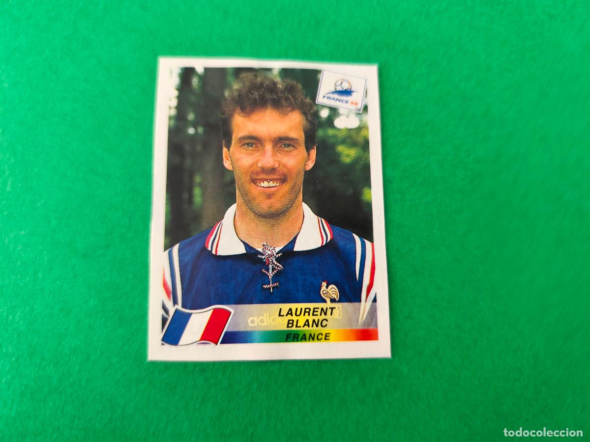 Cromos de F&uacute;tbol: CROMO FUTBOL LAURENT BLANC FRANCIA RECORTADO N&ordm; 160 MUNDIAL FRANCIA 1998 PANINI