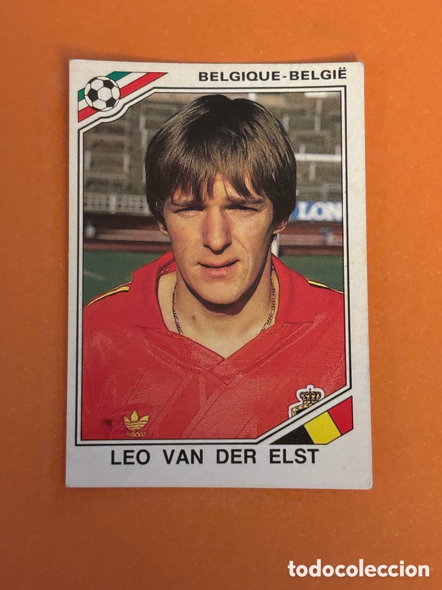 Cromos de F&uacute;tbol: LEO VAN DER ELST SELECCION BELGICA 136 MUNDIAL MEXICO 1986 86 PANINI NUNCA PEGADO SIN PEGAR