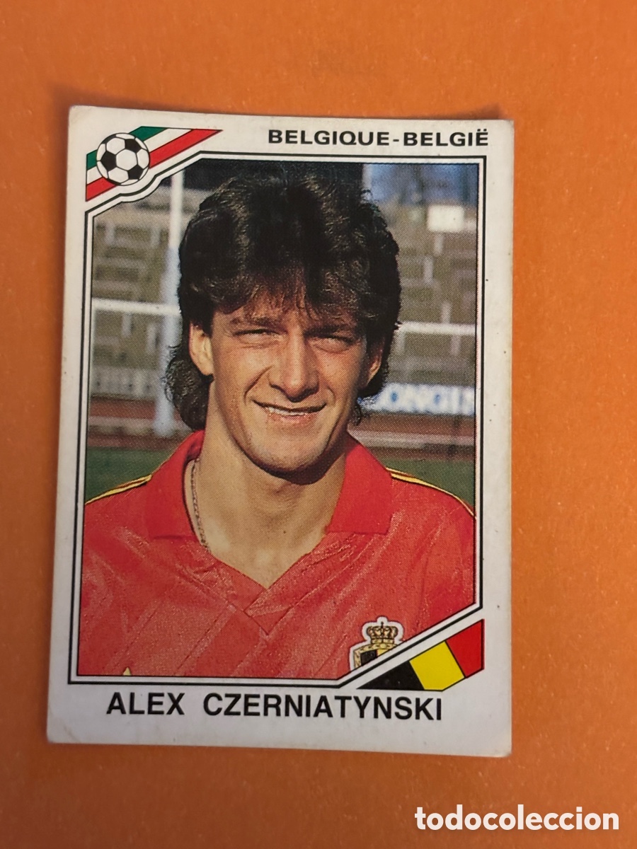 Cromos de F&uacute;tbol: B&eacute;lgica - 143 Czerniatynski - M&eacute;xico 86 - Editorial Panini 1986 - Nunca Pegado