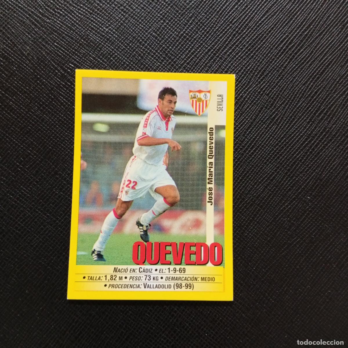 Cromos de F&uacute;tbol: 372 QUEVEDO SEVILLA PANINI 1999 2000 CROMO FUTBOL LIGA 99 00 SIN PEGAR - A172 PG1