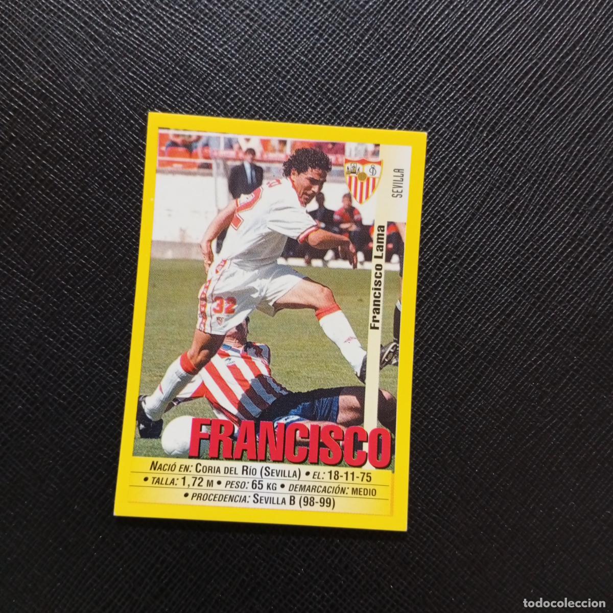 Cromos de F&uacute;tbol: 371 FRANCISCO SEVILLA PANINI 1999 2000 CROMO FUTBOL LIGA 99 00 SIN PEGAR - A172 PG172