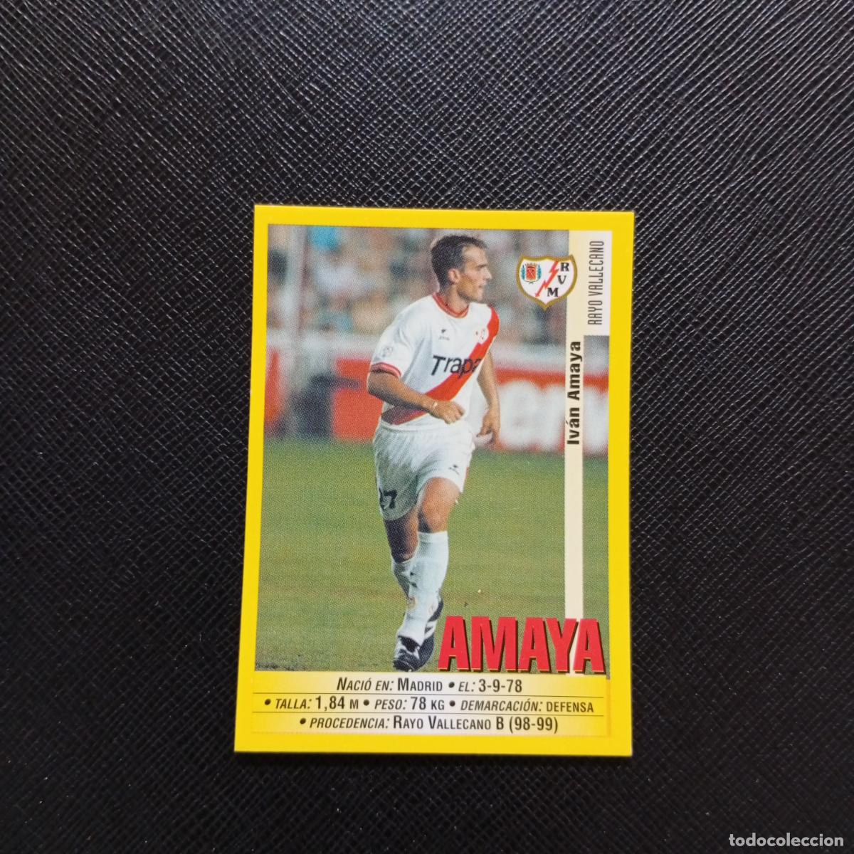 Cromos de F&uacute;tbol: 346 AMAYA RAYO VALLECANO PANINI 1999 2000 CROMO FUTBOL LIGA 99 00 SIN PEGAR - A172 PG244