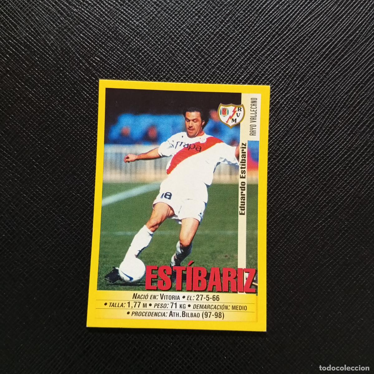 Cromos de F&uacute;tbol: 352 ESTIBARIZ RAYO VALLECANO PANINI 1999 2000 CROMO FUTBOL LIGA 99 00 SIN PEGAR - A172 PG271