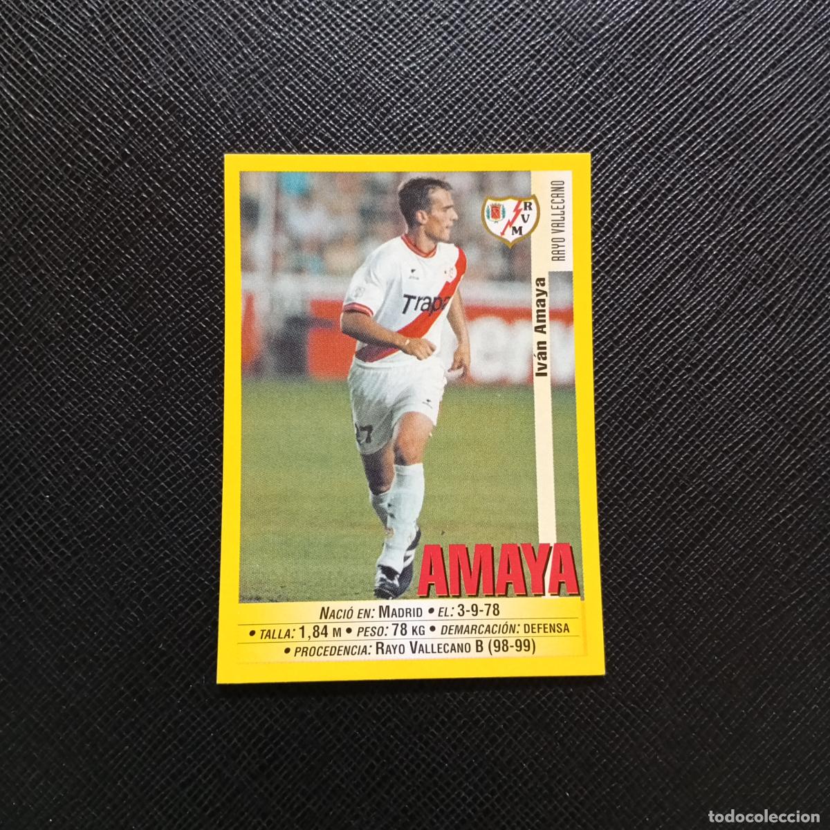 Cromos de F&uacute;tbol: 346 AMAYA RAYO VALLECANO PANINI 1999 2000 CROMO FUTBOL LIGA 99 00 SIN PEGAR - A172 PG307