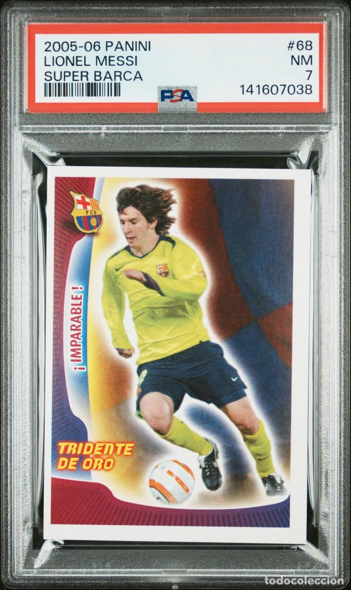 Figurine di Calcio: Messi #68 FC Barcelona Panini Super Bar&ccedil;a 2005 2006 PSA 7