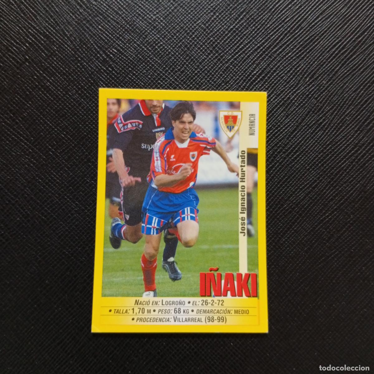 Cromos de F&uacute;tbol: 334 I&Ntilde;AKI NUMANCIA PANINI 1999 2000 CROMO FUTBOL LIGA 99 00 SIN PEGAR - A144 PG217 B