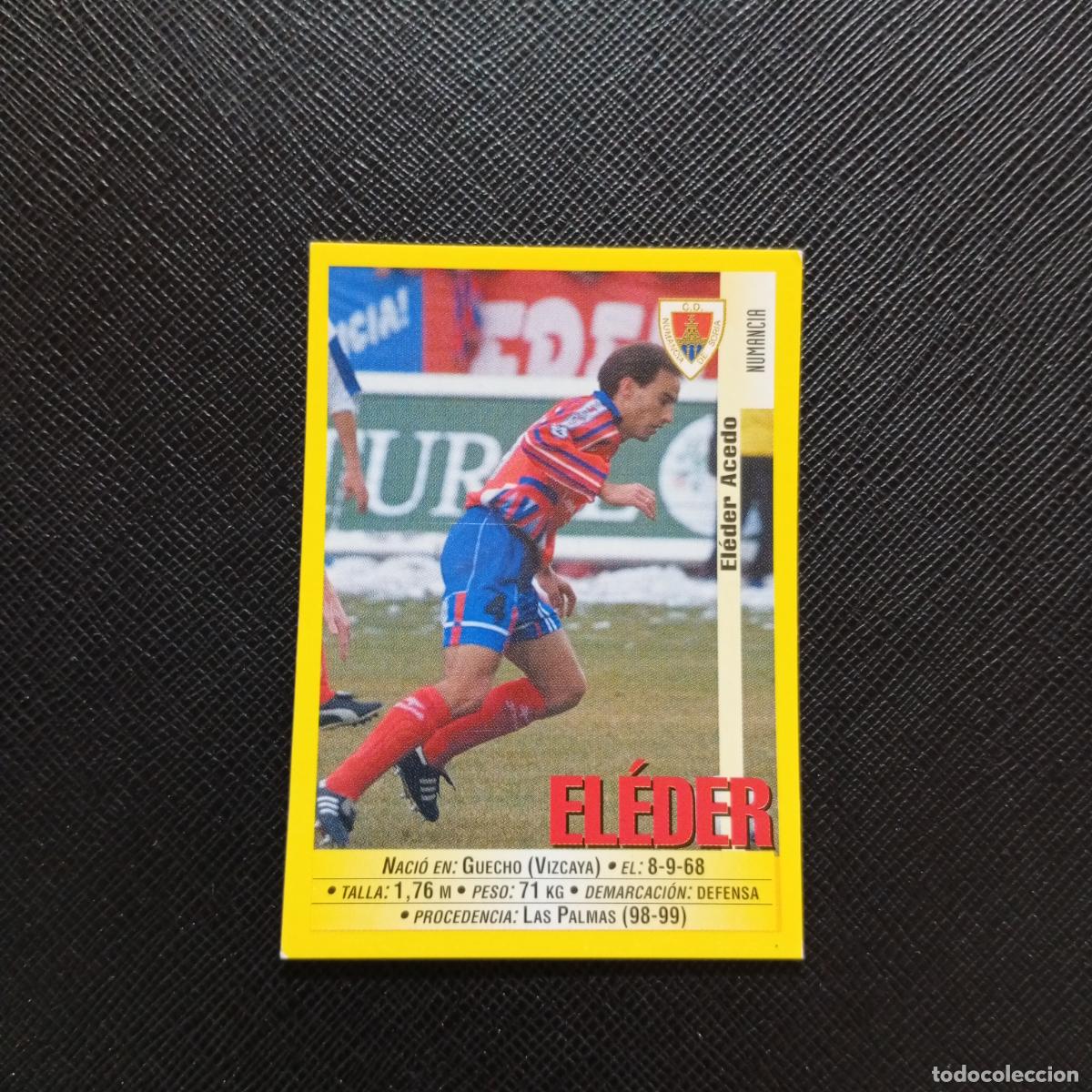 Cromos de F&uacute;tbol: 327 ELEDER NUMANCIA PANINI 1999 2000 CROMO FUTBOL LIGA 99 00 SIN PEGAR - A144 PG235
