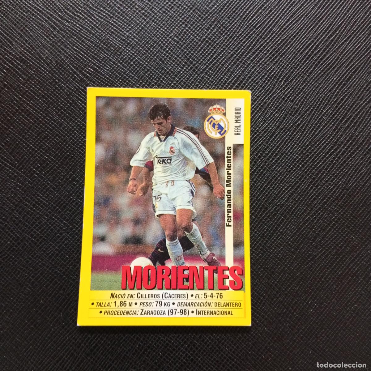 Football Stickers: 36 MORIENTES REAL MADRID PANINI 1999 2000 CROMO FUTBOL LIGA 99 00 SIN PEGAR - A144 PG244