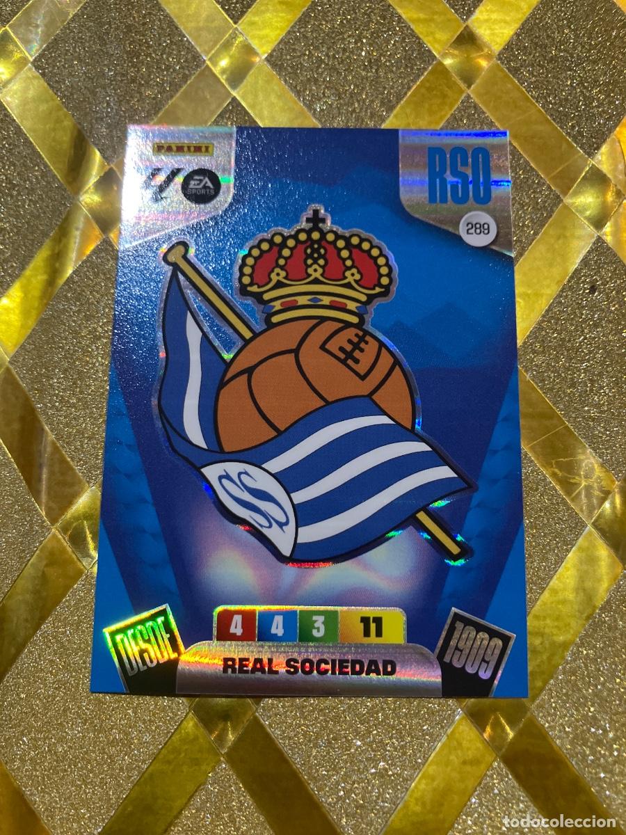 Cromos de Futebol: CROMO DE FUTBOL NUMERO 289 ESCUDO DE LA REAL SOCIEDAD ADRENALYN XL 2025 2026 PANINI !