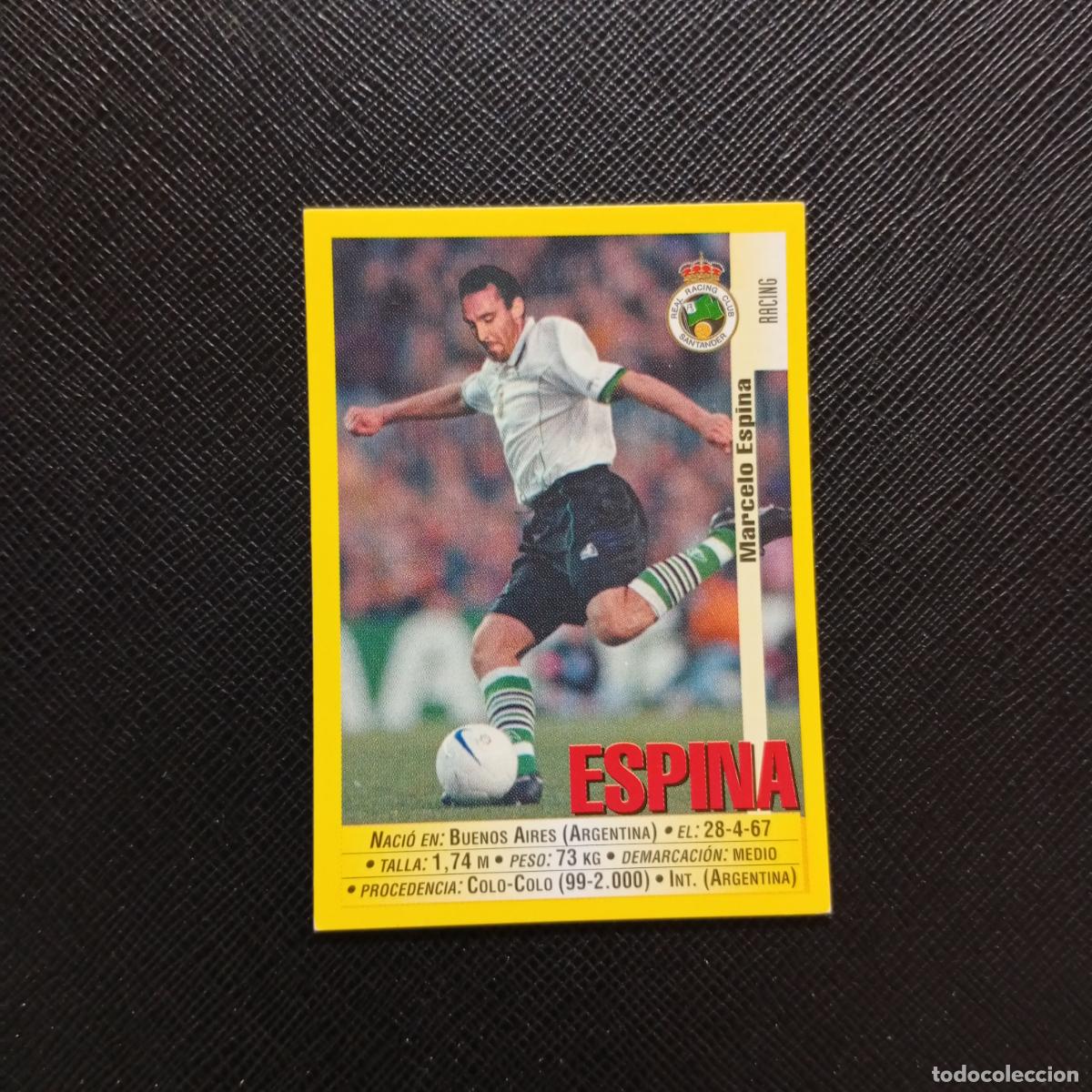 Cromos de F&uacute;tbol: 279 ESPINA RACING PANINI 1999 2000 CROMO FUTBOL LIGA 99 00 SIN PEGAR - A144 PG280
