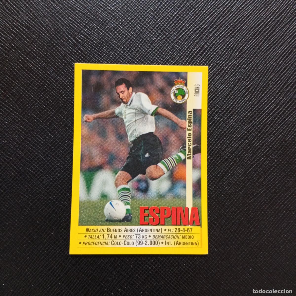Cromos de F&uacute;tbol: 279 ESPINA RACING PANINI 1999 2000 CROMO FUTBOL LIGA 99 00 SIN PEGAR - A144 PG280 B
