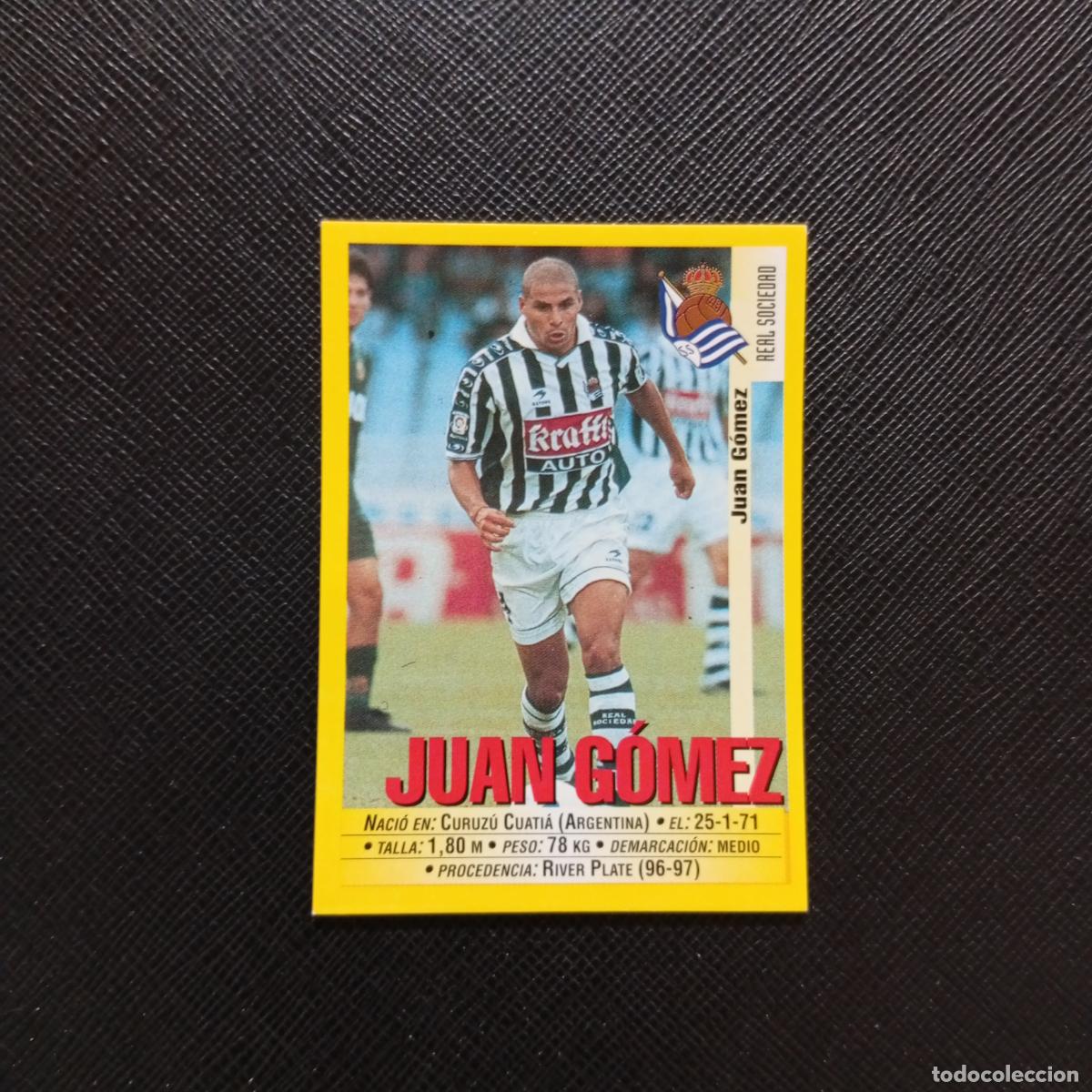 Cromos de F&uacute;tbol: 179 JUAN GOMEZ REAL SOCIEDAD PANINI 1999 2000 CROMO FUTBOL LIGA 99 00 SIN PEGAR - A144 PG289