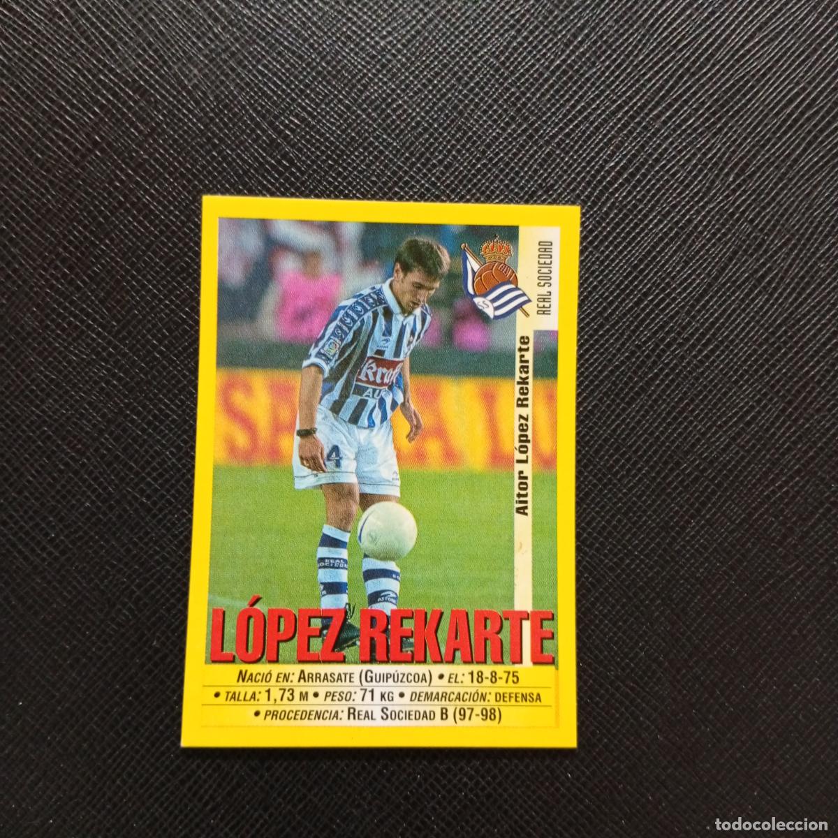 Cartes &agrave; collectionner de Football: 174 LOPEZ REKARTE REAL SOCIEDAD PANINI 1999 2000 CROMO FUTBOL LIGA 99 00 SIN PEGAR - A144 PG298