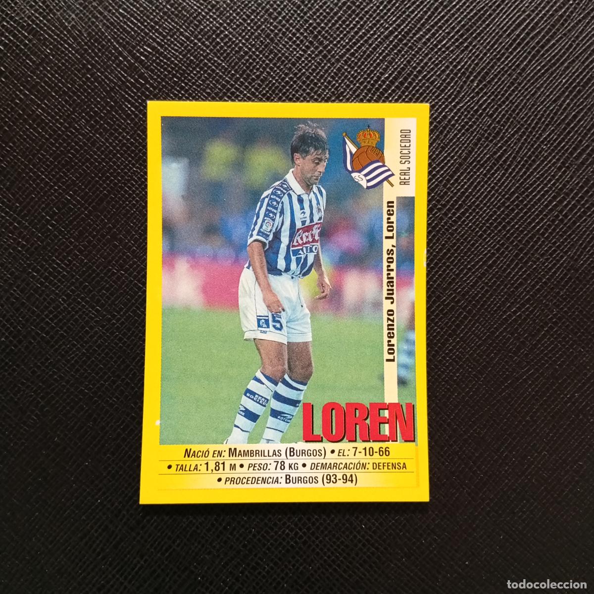 Cartes &agrave; collectionner de Football: 175 LOREN REAL SOCIEDAD PANINI 1999 2000 CROMO FUTBOL LIGA 99 00 SIN PEGAR - A144 PG307 B