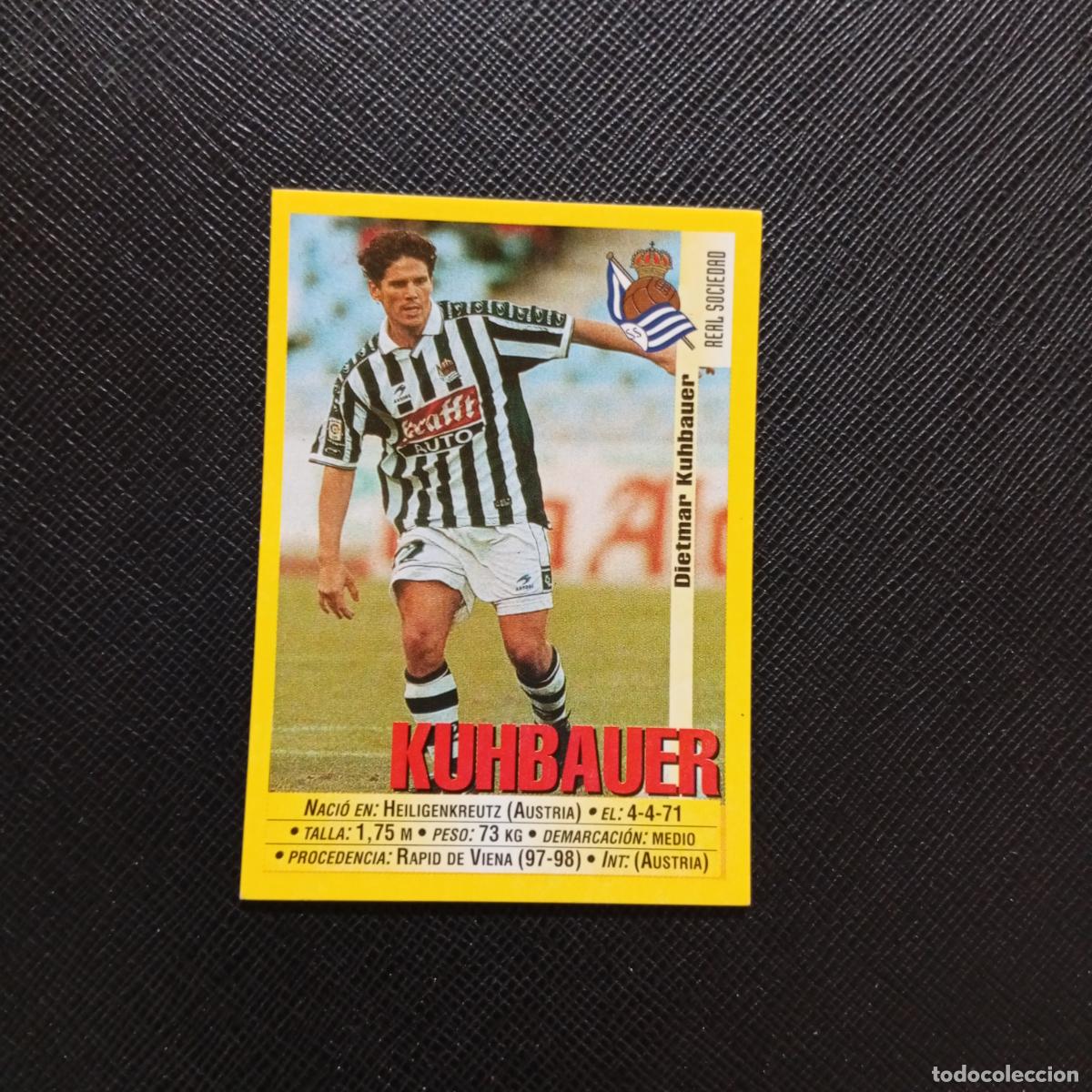 Cartes &agrave; collectionner de Football: 182 KUHBAUER REAL SOCIEDAD PANINI 1999 2000 CROMO FUTBOL LIGA 99 00 SIN PEGAR - A144 PG307