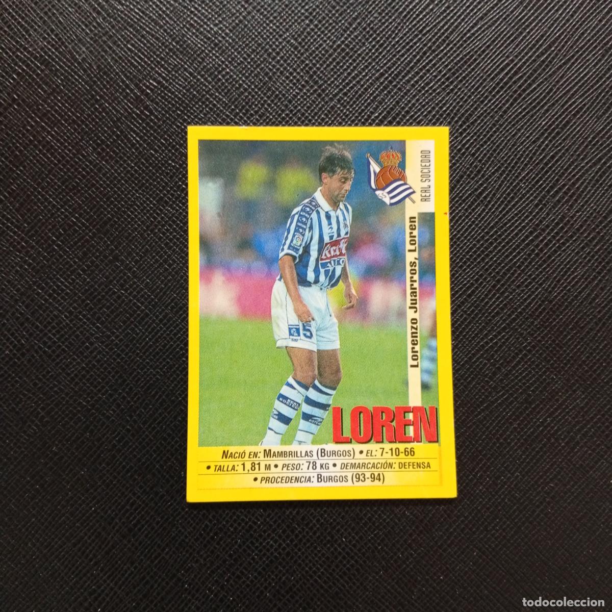 Cartes &agrave; collectionner de Football: 175 LOREN REAL SOCIEDAD PANINI 1999 2000 CROMO FUTBOL LIGA 99 00 SIN PEGAR - A144 PG316