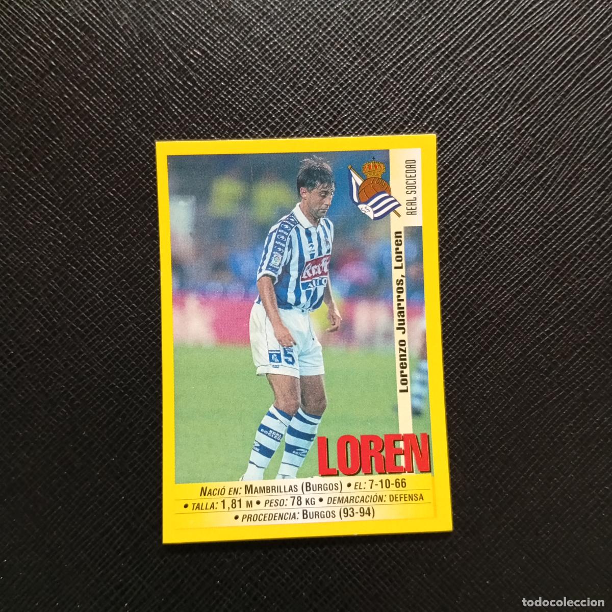 Fu&szlig;ball-Sticker: 175 LOREN REAL SOCIEDAD PANINI 1999 2000 CROMO FUTBOL LIGA 99 00 SIN PEGAR - A144 PG316 B