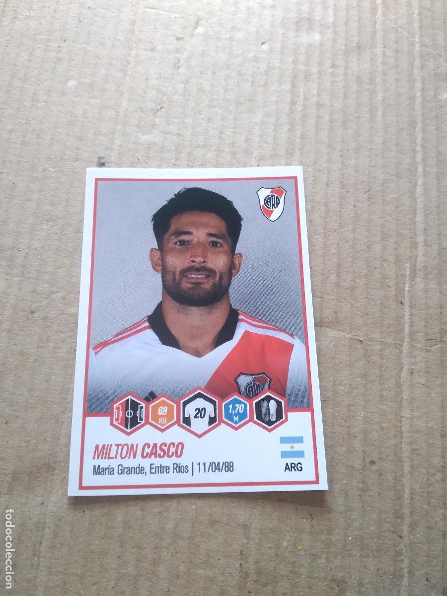 Fu&szlig;ball-Sticker: 349 MILTON CASCO RIVER PLATE CROMO FUTBOL ARGENTINO PANINI LIGA ARGENTINA 2022