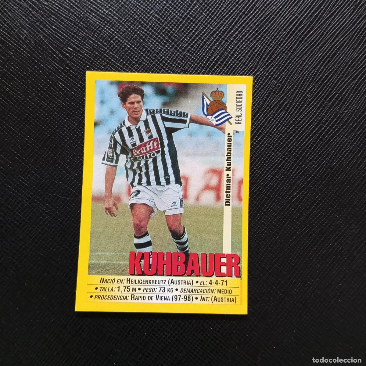 Fu&szlig;ball-Sticker: 182 KUHBAUER REAL SOCIEDAD PANINI 1999 2000 CROMO FUTBOL LIGA 99 00 SIN PEGAR - A144 PG325