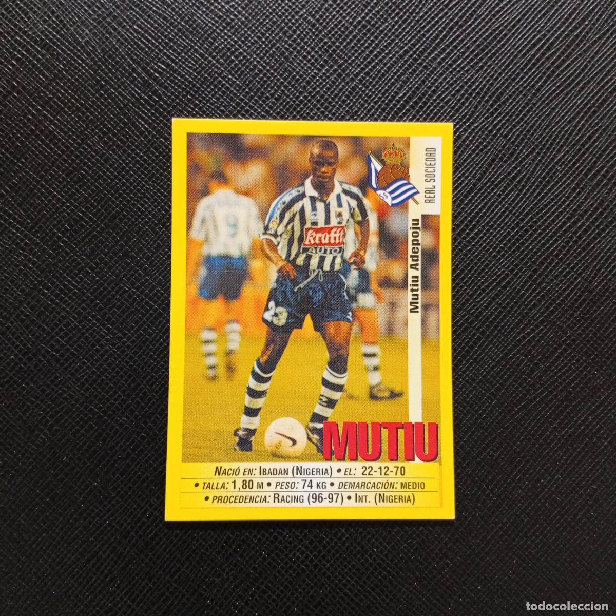 Cromos de F&uacute;tbol: 181A 181 MUTIU REAL SOCIEDAD PANINI 1999 2000 CROMO FUTBOL LIGA 99 00 SIN PEGAR - A144 PG325