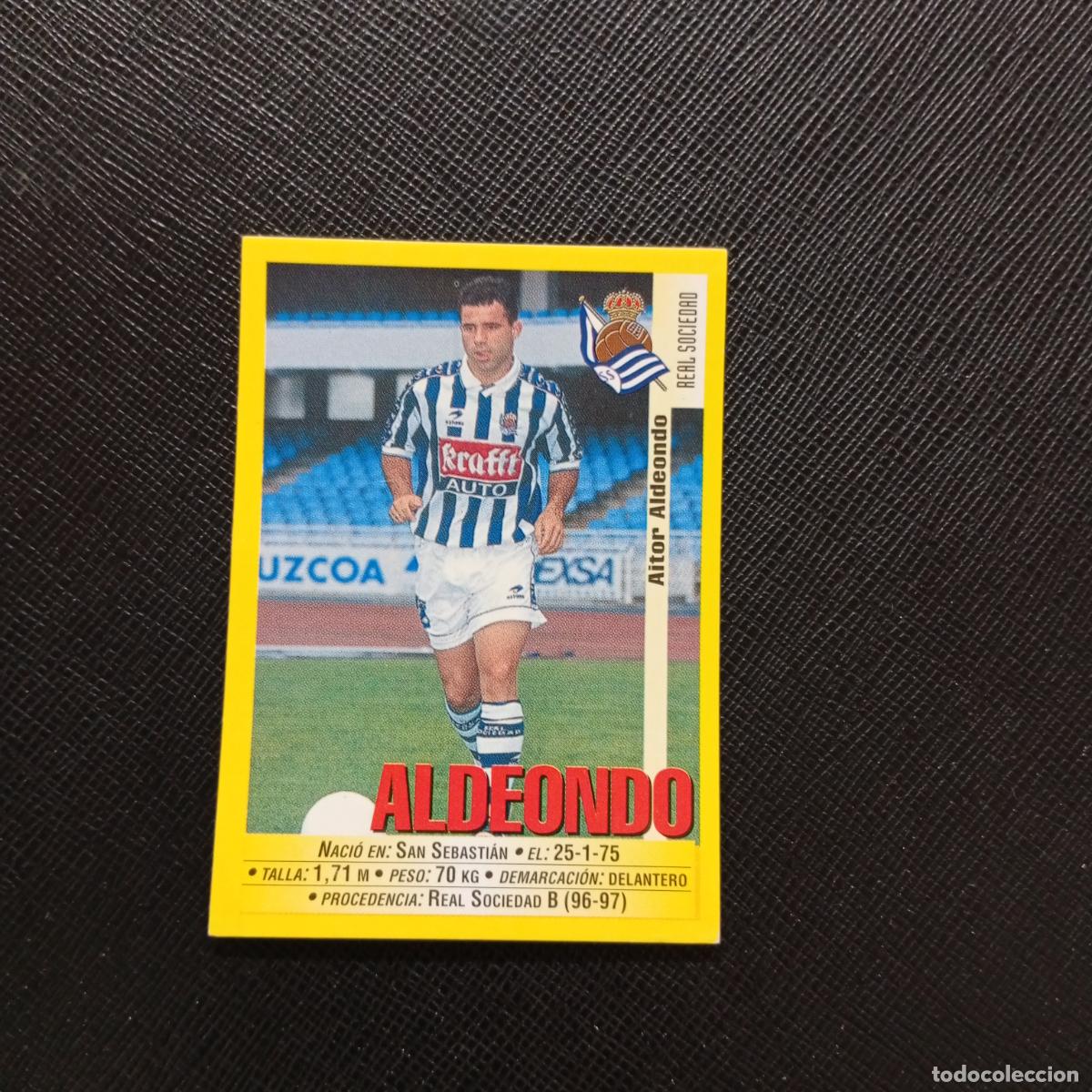 Cartes &agrave; collectionner de Football: 188A 188 ALDEONDO REAL SOCIEDAD PANINI 1999 2000 CROMO FUTBOL LIGA 99 00 SIN PEGAR - A144 PG325