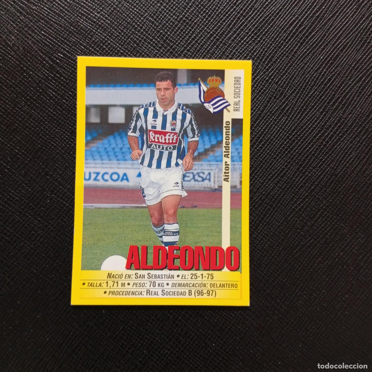 Cartes &agrave; collectionner de Football: 188A 188 ALDEONDO REAL SOCIEDAD PANINI 1999 2000 CROMO FUTBOL LIGA 99 00 SIN PEGAR - A144 PG334