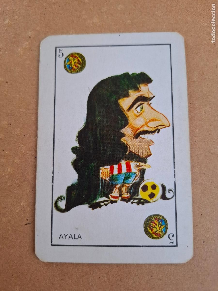 Cromos de F&uacute;tbol: CARTA BARAJA EDICIONES AMAIKA 1975 - AYALA - AT. MADRID