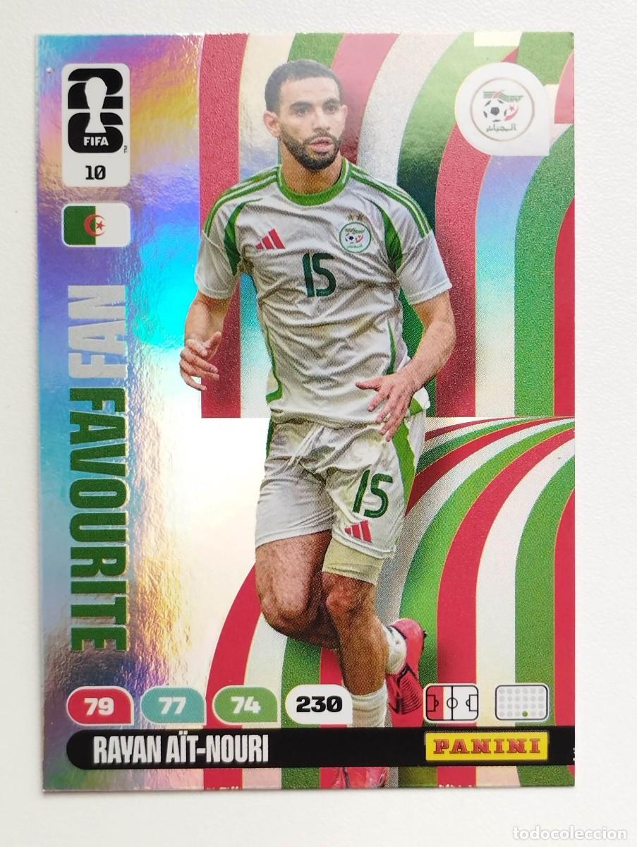 Cartes &agrave; collectionner de Football: CROMO CARD ADRENALYN MUNDIAL WORLD CUP 2026 FANS FAVOURITE 10 RAYAN AIT-NOURI