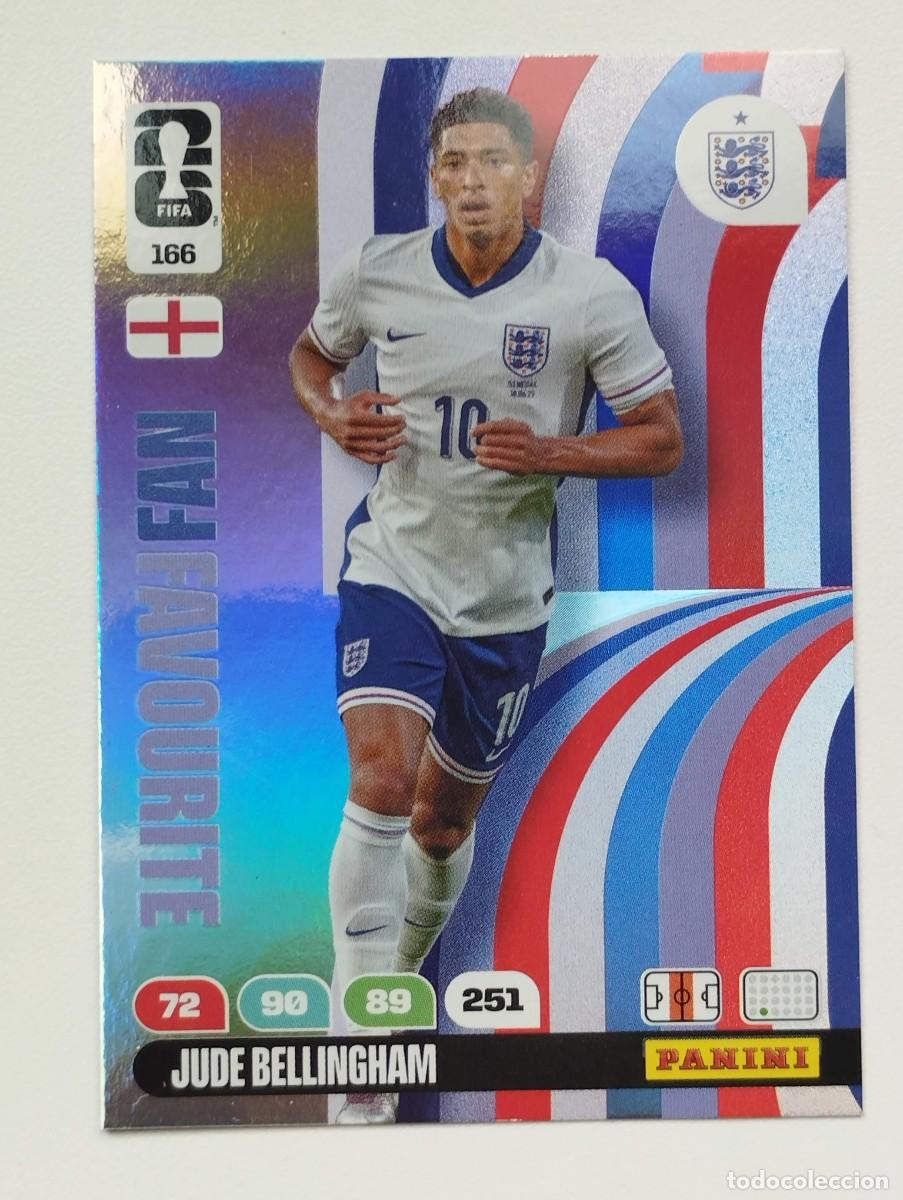 Cromos de F&uacute;tbol: CROMO CARD ADRENALYN MUNDIAL WORLD CUP 2026 FANS FAVOURITE 166 JUDE BELLINGHAM INGLATERRA