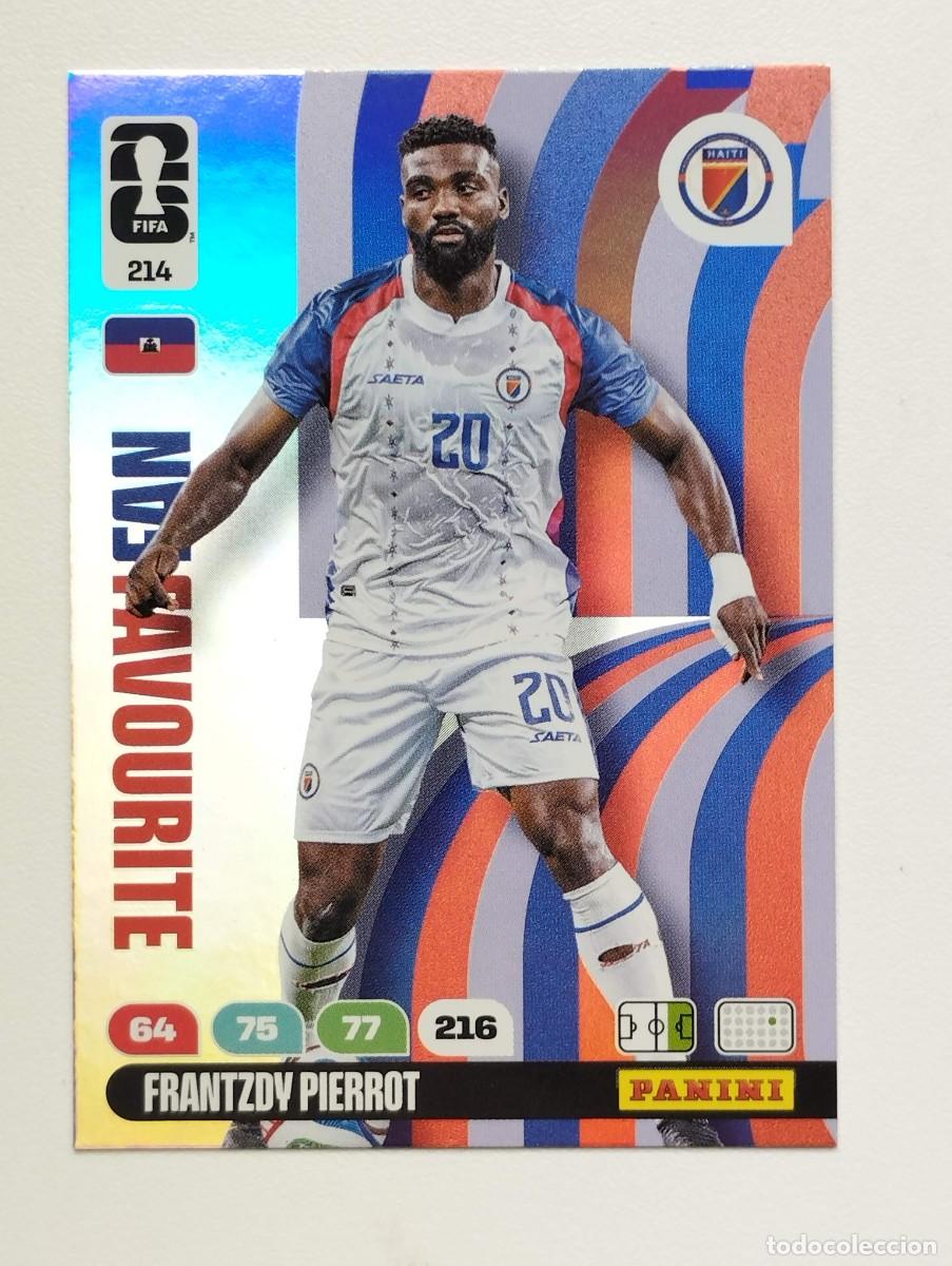 Cromos de F&uacute;tbol: CROMO CARD ADRENALYN MUNDIAL WORLD CUP 2026 FANS FAVOURITE 214 PIERROT HAITI