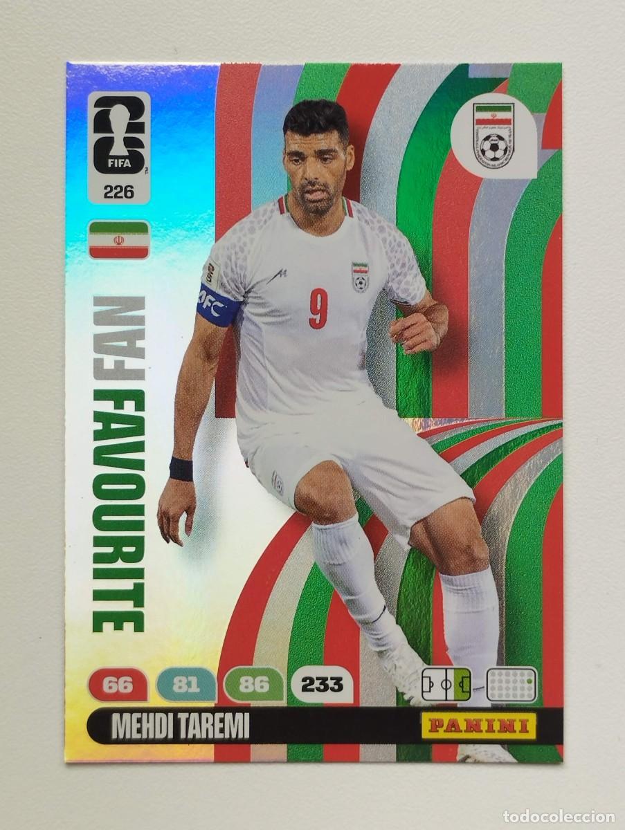 Cromos de F&uacute;tbol: CROMO CARD ADRENALYN MUNDIAL WORLD CUP 2026 FANS FAVOURITE 226 MEHDI TAREMI IRAN