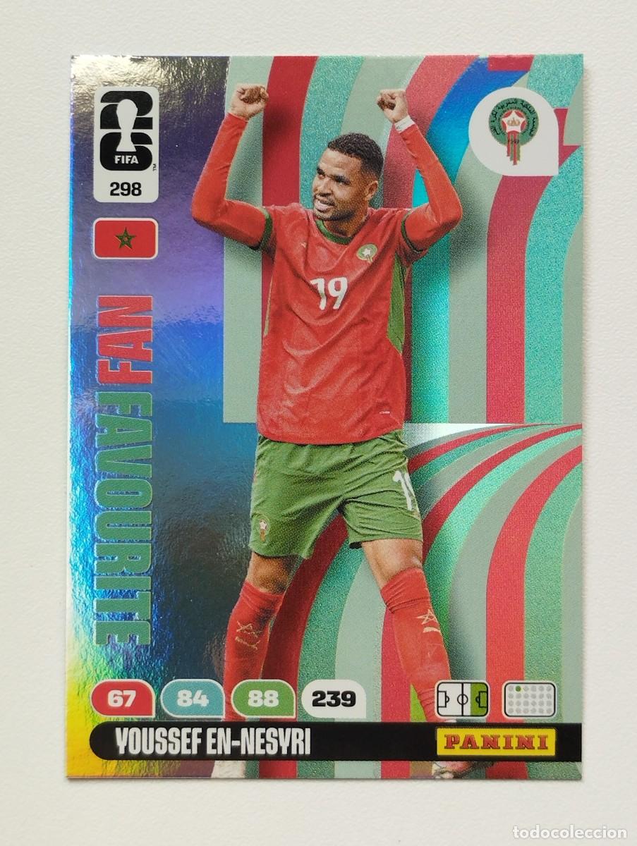 Cromos de Futebol: CROMO CARD ADRENALYN MUNDIAL WORLD CUP 2026 FANS FAVOURITE 298 YOUSSEF EN-NESYRI MARRUECOS