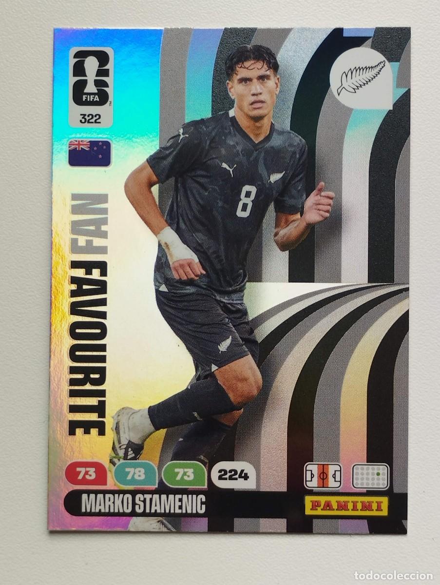 Figurine di Calcio: CROMO CARD ADRENALYN MUNDIAL WORLD CUP 2026 FANS FAVOURITE 322 MARKO STAMENIC NUEVA ZELANDA