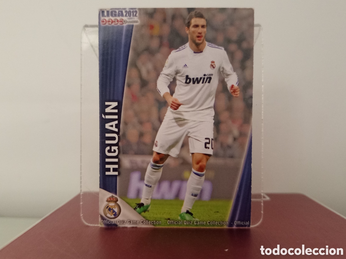 Figurine di Calcio: ❇️ CROMO ⚽ HIGUA&Iacute;N REAL MADRID 48 FICHAS LIGA QUIZ 11 12 2011 2012 MUNDICROMO ❇️