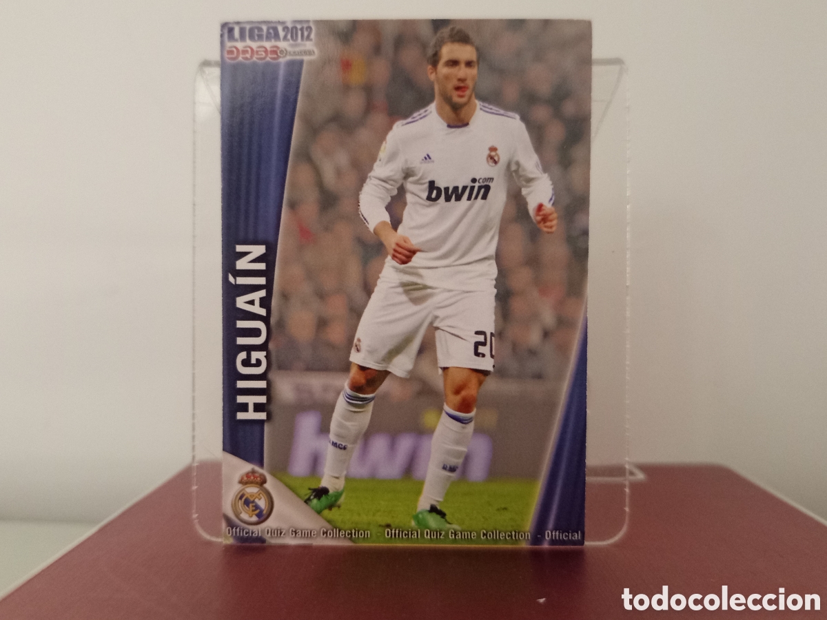 Figurine di Calcio: ❇️ CROMO ⚽ HIGUA&Iacute;N REAL MADRID 48 FICHAS LIGA QUIZ 11 12 2011 2012 MUNDICROMO ❇️