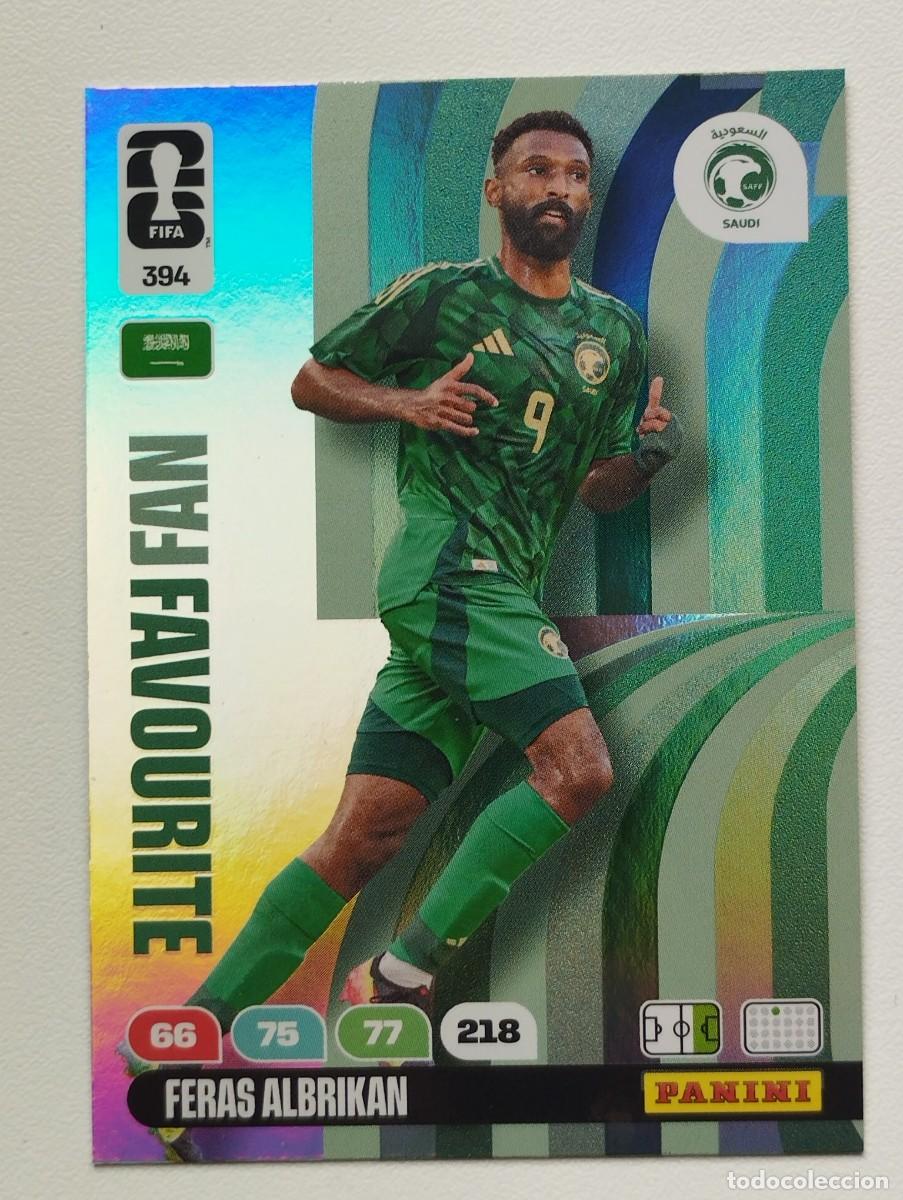 Figurine di Calcio: CROMO CARD ADRENALYN MUNDIAL WORLD CUP 2026 FANS FAVOURITE 394 FERAS ALBRIKAN ARABIA SAUDI