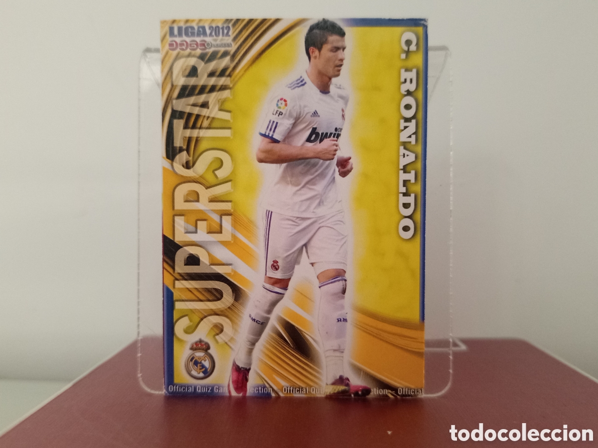 Football Stickers: ❇️ CROMO ⚽ CRISTIANO RONALDO SUPERSTAR 53 REAL MADRID FICHAS LIGA QUIZ 11 12 2011 2012 MUNDICROMO ❇️