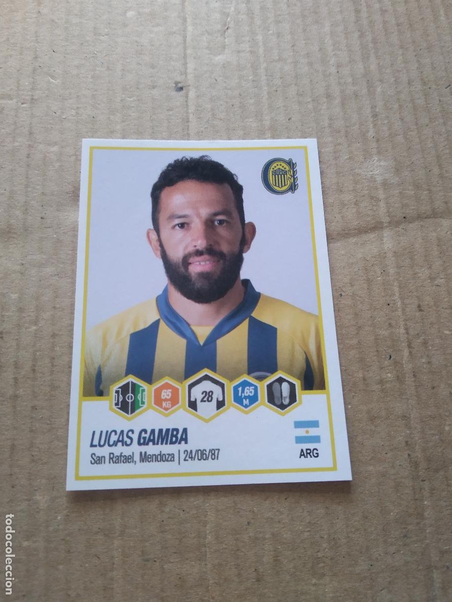 Football Stickers: 376 LUCAS GAMBA ROSARIO CENTRAL CROMO FUTBOL ARGENTINO PANINI LIGA ARGENTINA 2022