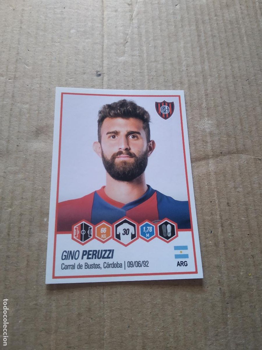 Football Stickers: 381 GINO PERUZZI SAN LORENZO CROMO FUTBOL ARGENTINO PANINI LIGA ARGENTINA 2022