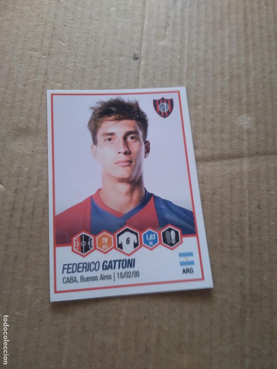 Football Stickers: 383 FEDERICO GATTONI SAN LORENZO CROMO FUTBOL ARGENTINO PANINI LIGA ARGENTINA 2022